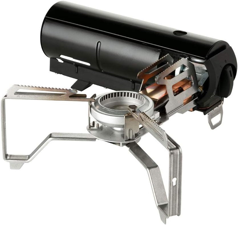 Snow Peak's Home & Camp Burner, Black, GS-600BK-US, Designed in Japan, Lifetime Product Guarantee, Lightweight and Compact for Camping, Stable Base for Cooking, One Size