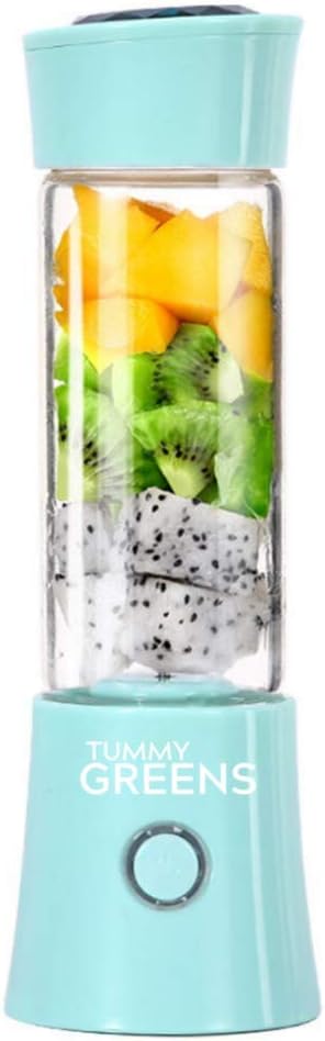 Portable Glass Blender Juicer Smoothie Maker USB 16oz Borosilicate Glass