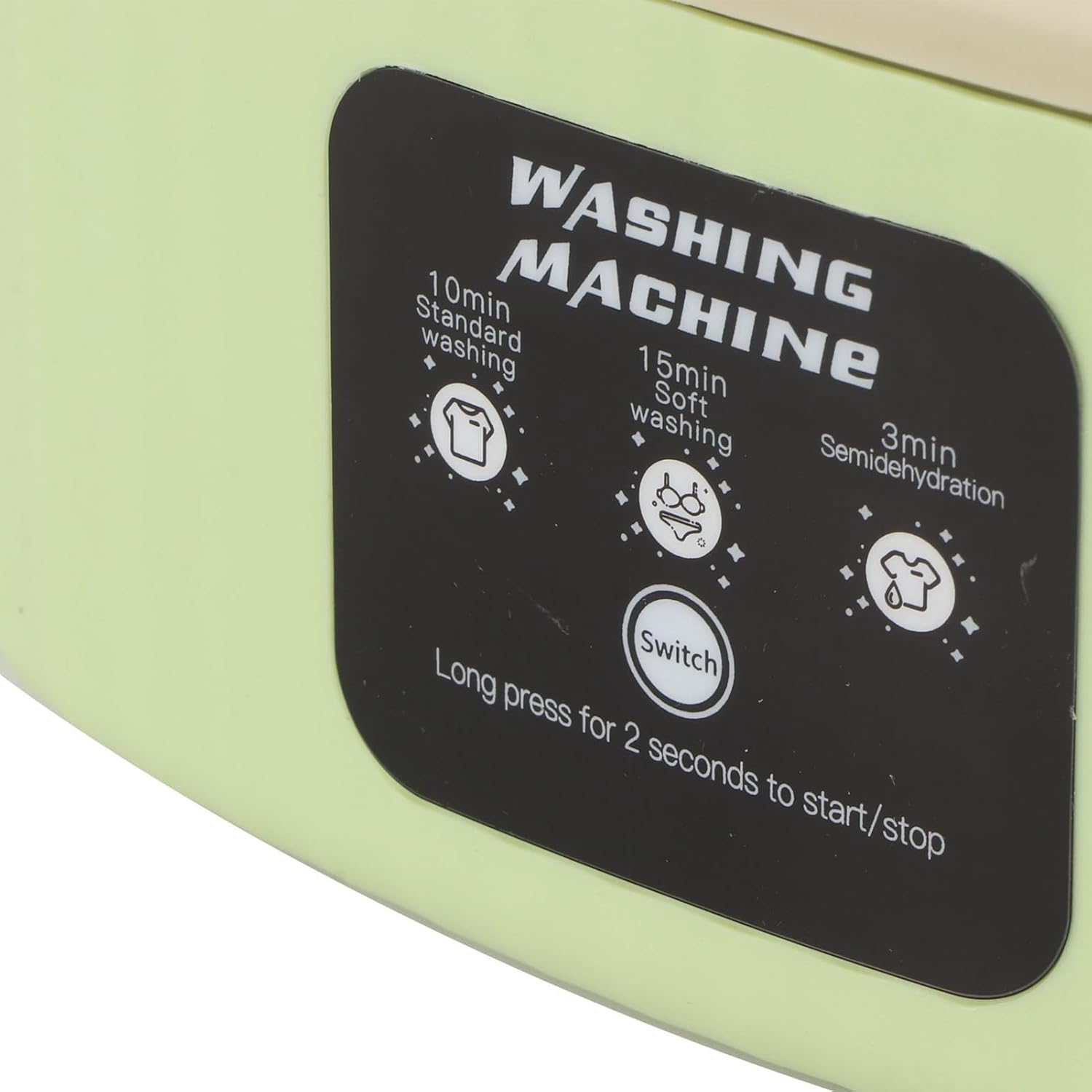 10L Low Noise Underwear Washing Machine Foldable Washing Machine Convenient Mini 3 Timed Automatic Washing Washing Machine Portable Laundry Equipment for Dormitory Hotel Travel (US Plug)