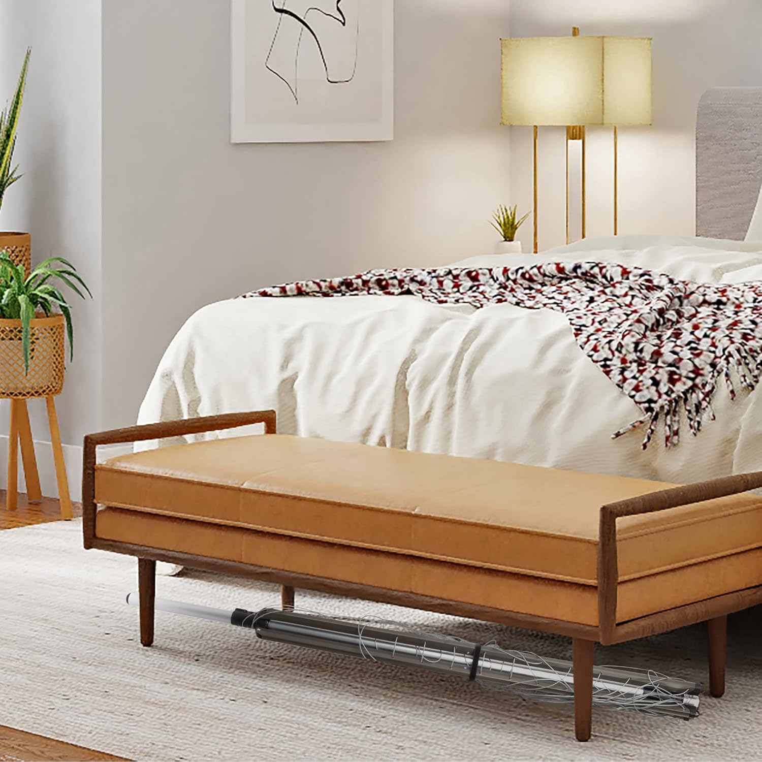 JS Hanger Clothesline Outdoor Rotary Dryer, 4 Arms Foldable Heavy Duty Height Adjustable Clothes Drying Rack, 196FT Drying Space, Hang Wet or Dry Laundry