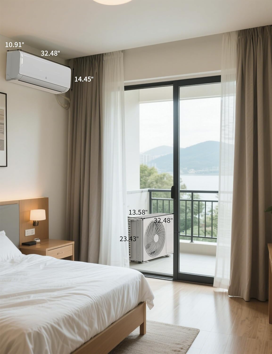 GarveeLife 12,000 BTU Mini Split Air Conditioner with Heater, 21 SEER2 High-Efficiency Ductless Inverter, 230V Smart AC with WiFi and Remote Control, Easy Installation Kit, Cools Rooms up to 750 Sq.Ft