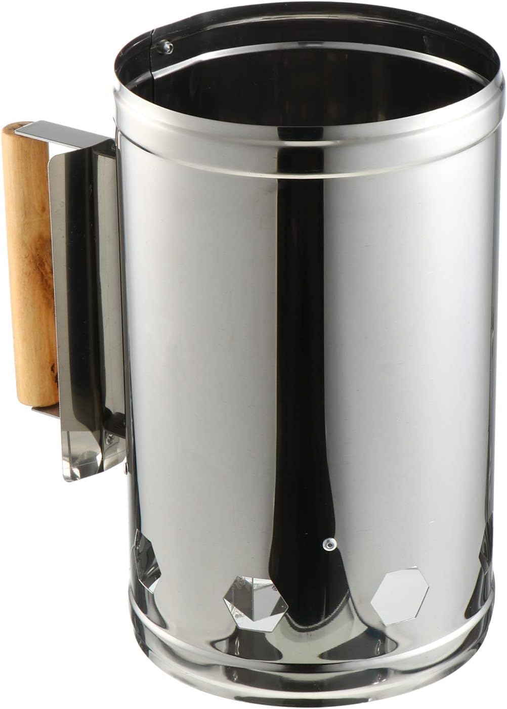 Charcoal Chimney Starter Stainless Steel Quick Rapid Fire Briquette Starter Canister Briquettes Charcoal Ignition Barrel Stove for Home Outdoor