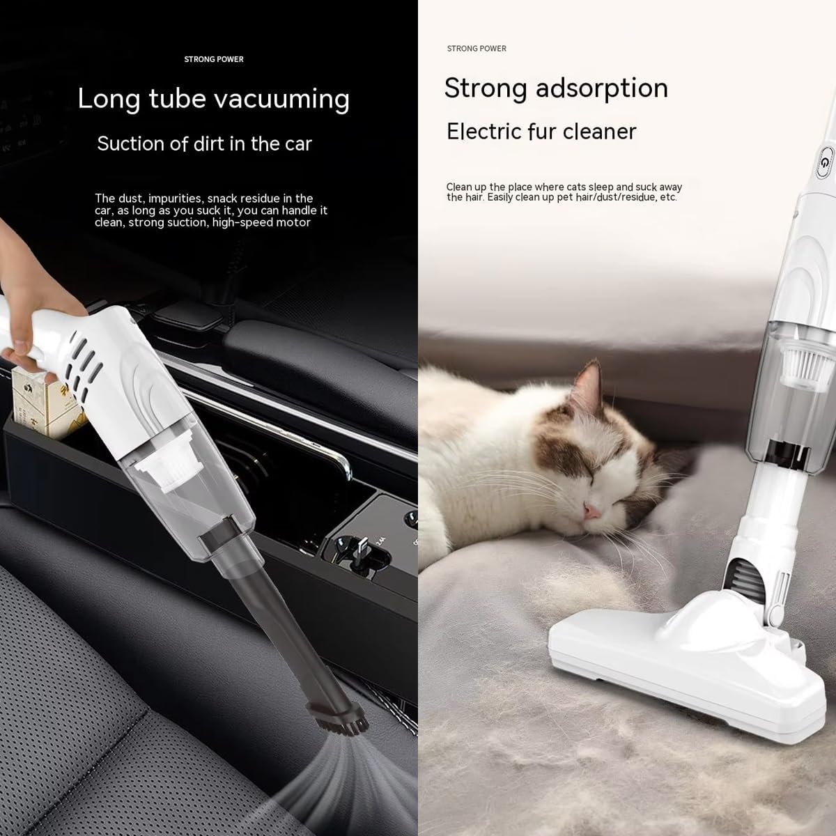 Powerful Cordless 2-in-1 Vacuum Cleaner, 15,000 Pa Smart 2-in-1 Vacuuming & Mopping, Lightweight Rechargeable Stick Cleaner, Handheld Vacuum Cordless for Car, Office & Home Cleaning