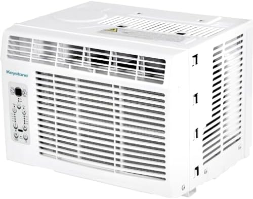 Keystone 12,000 BTU Window Air Conditioner and Dehumidifier, 115V, Window AC Units for Apartment, Living Room, Garage, and Medium Sized Rooms up to 550 Sq.Ft., Window Unit Air Conditioners with Remote