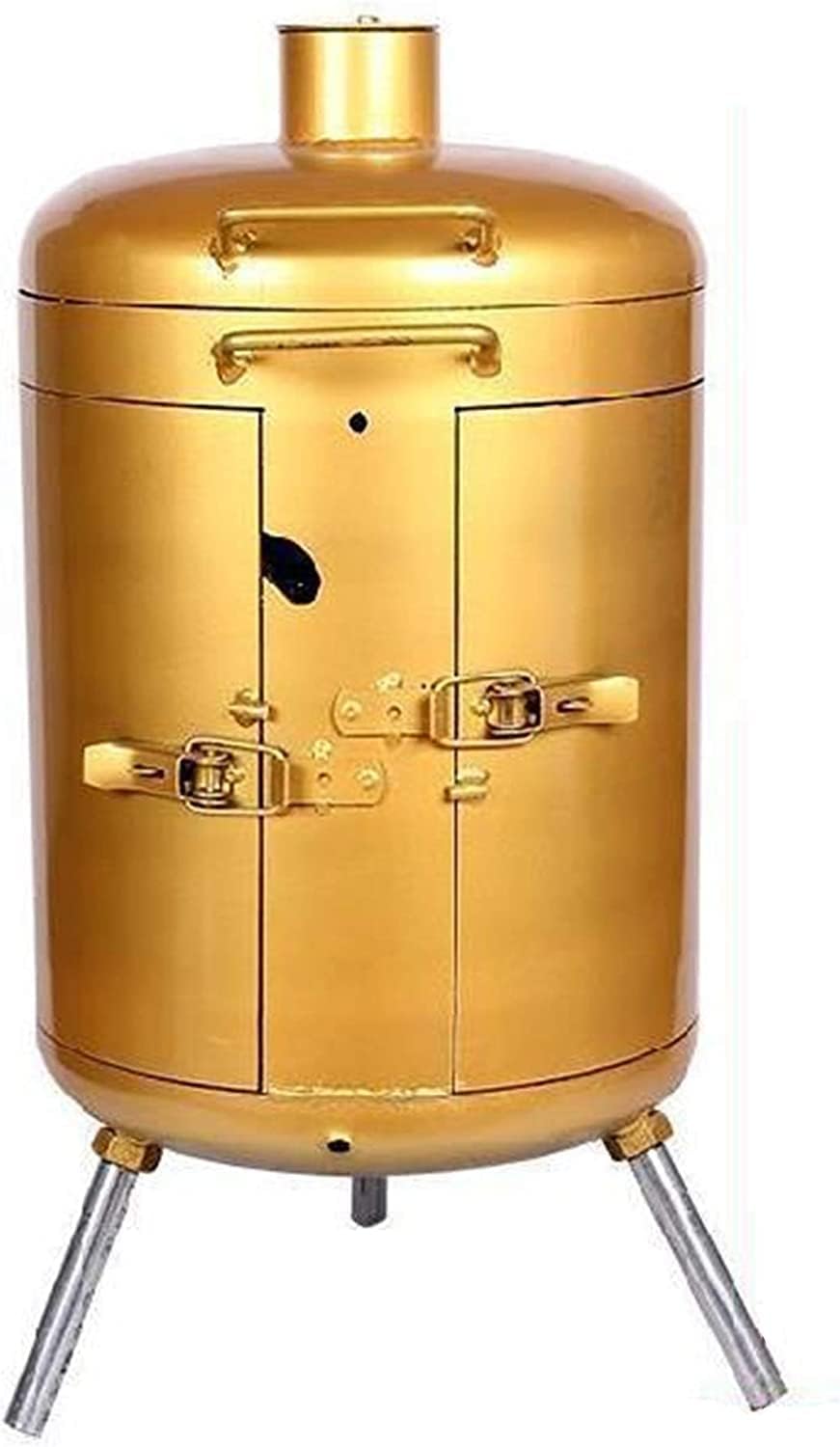 Safety Certification Standing Charcoal Barbecues Grill Heavy Duty 3-in-1 Barbecue Smoker Grill Adjustable BBQ Grills for Garden Camping Outdoor Cooking & Grilling