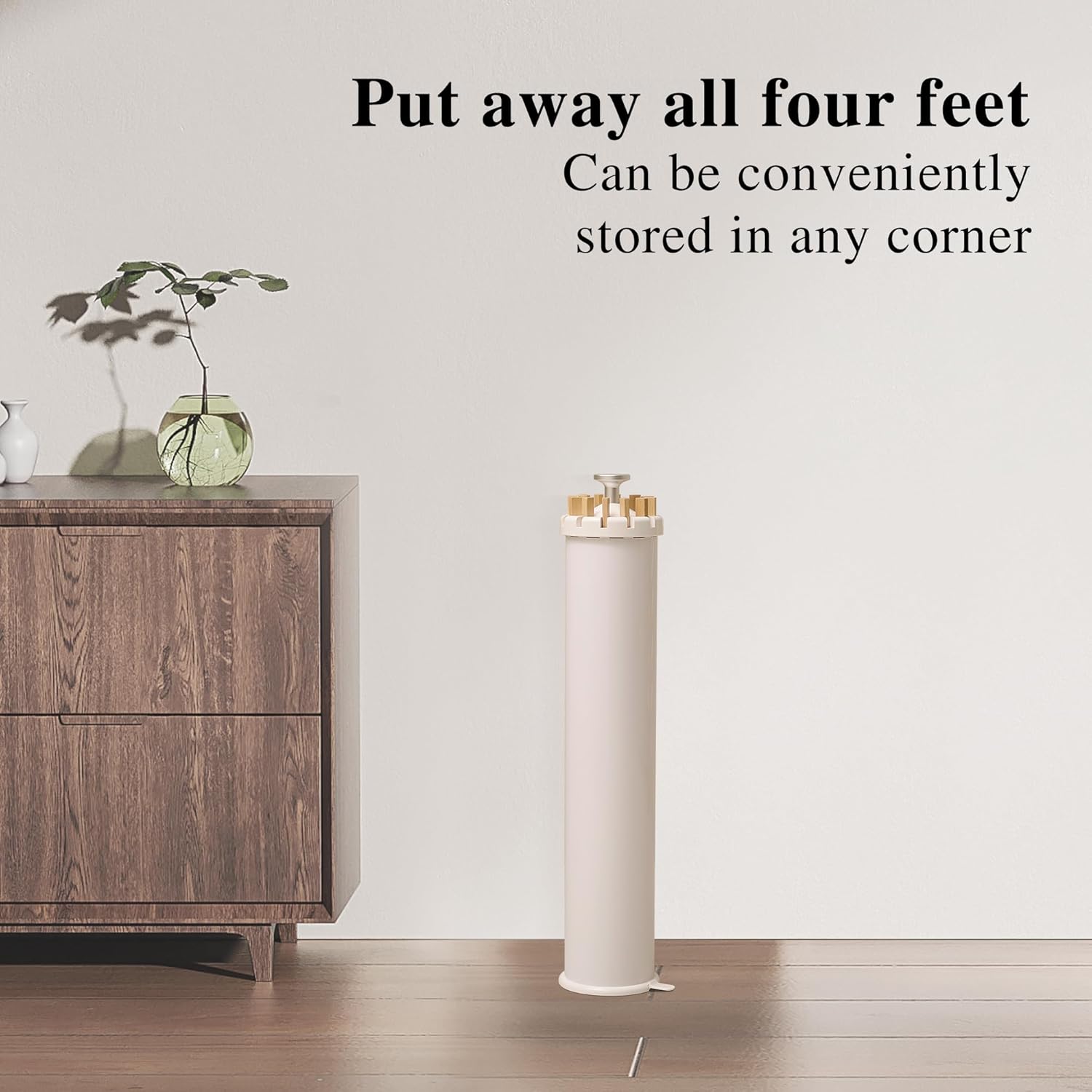 LEQ Clothes Drying Rack Portable,Foldable Drying Rack Clothing with 12 Wood Drying Arms, Standing Laundry Hanger Rack Round Collapsible & Portable Dryer Handle for Laundry Room, Balcony, Bedroom, RV