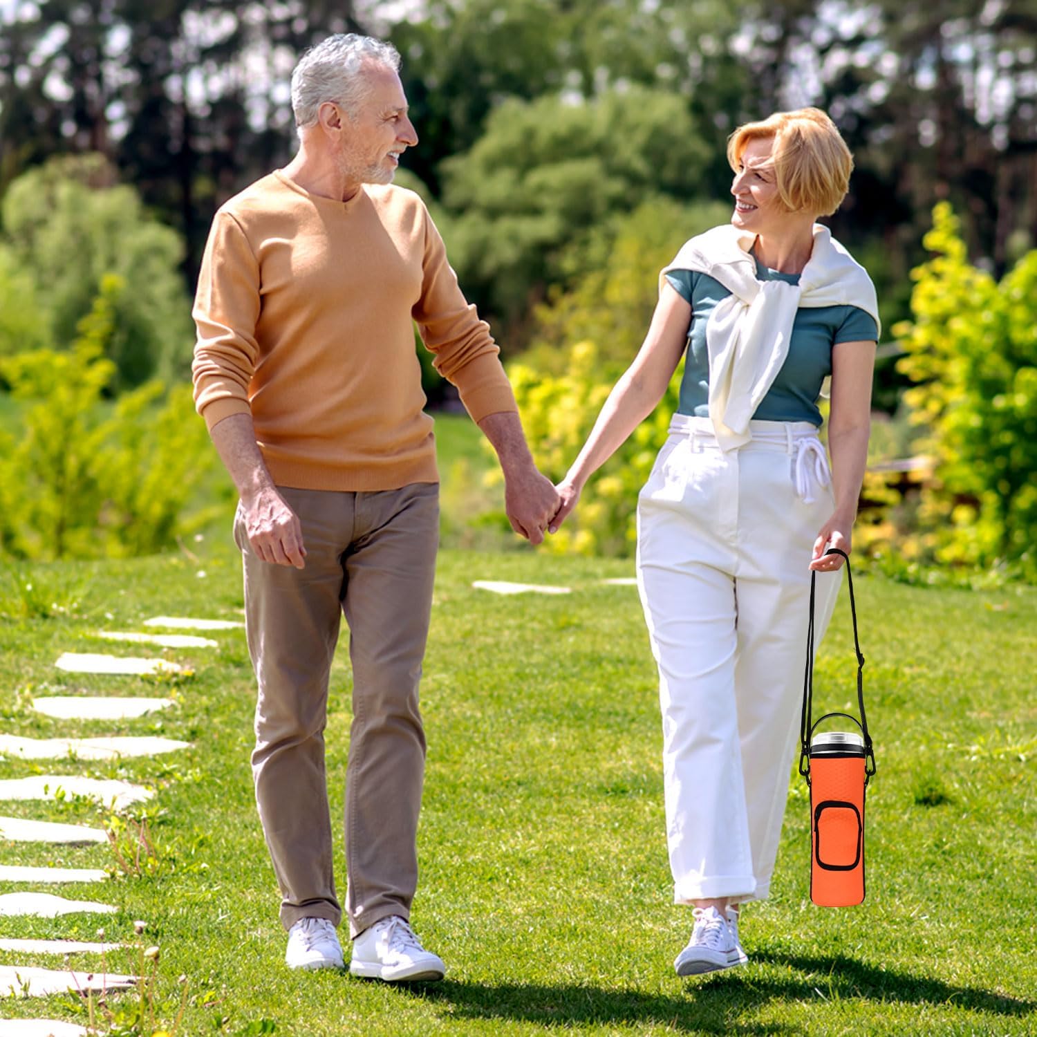 AF-WAN Portable Blender Carry Storage Bag sleeve with Shoulder Strap for Ninja BC151NV/BC51NV/BC151BK/BC151CR/BC151EM/BC151PR/BC151WH 18oz Blast Portable Blender (Orange)