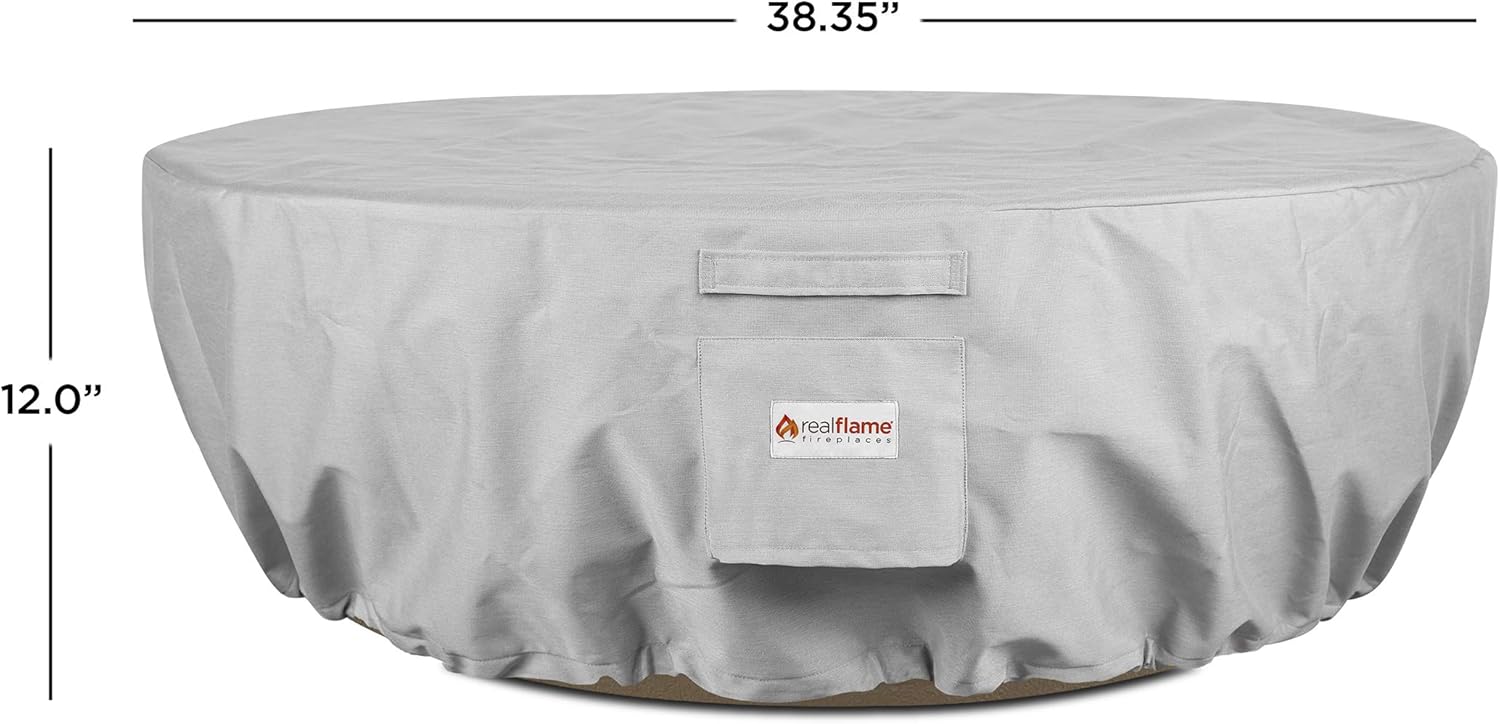 Real Flame Riverside Fire Bowl Storage Cover, Water-Resistant Fabric with Draw-String - Suitable for Fire Pits up to 36