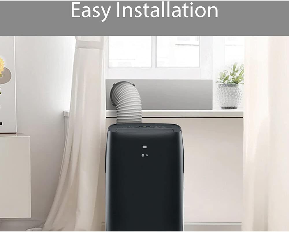LG 8,000 BTU Smart Portable Air Conditioner, 115V, Cools 350 Sq.Ft. (14' x 25' Room Size), Portable Air Conditioner for Home with Voice Control, Works with LG ThinQ, Amazon Alexa, and Hey Google