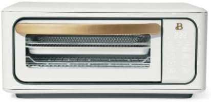 Beautiful Infrared Air Fry Toaster Oven, 9-Slice, 1800 W, by Drew Barrymore (White)