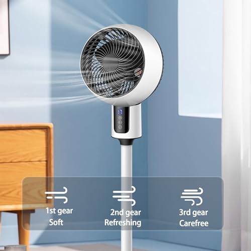 JSLJJBD Portable Air Conditioners Portable Evaporative Air Cooler Floor Air Conditioner Small Vertical Silent Turbo Electric Fan, Intelligent Remote Control, Three-Speed Wind Speed, Timing Setting