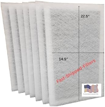 Fast-Shipped-Filters 7 Pack Compatible Replacement Filter Pads Designed to Fit Dynamic Air Cleaner 16x25 Refill White