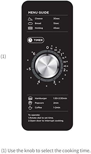 Midea Equipment 1025F0A Countertop Commercial Microwave Oven with Dial, 1000W, Stainless Steel, .9 CuFt