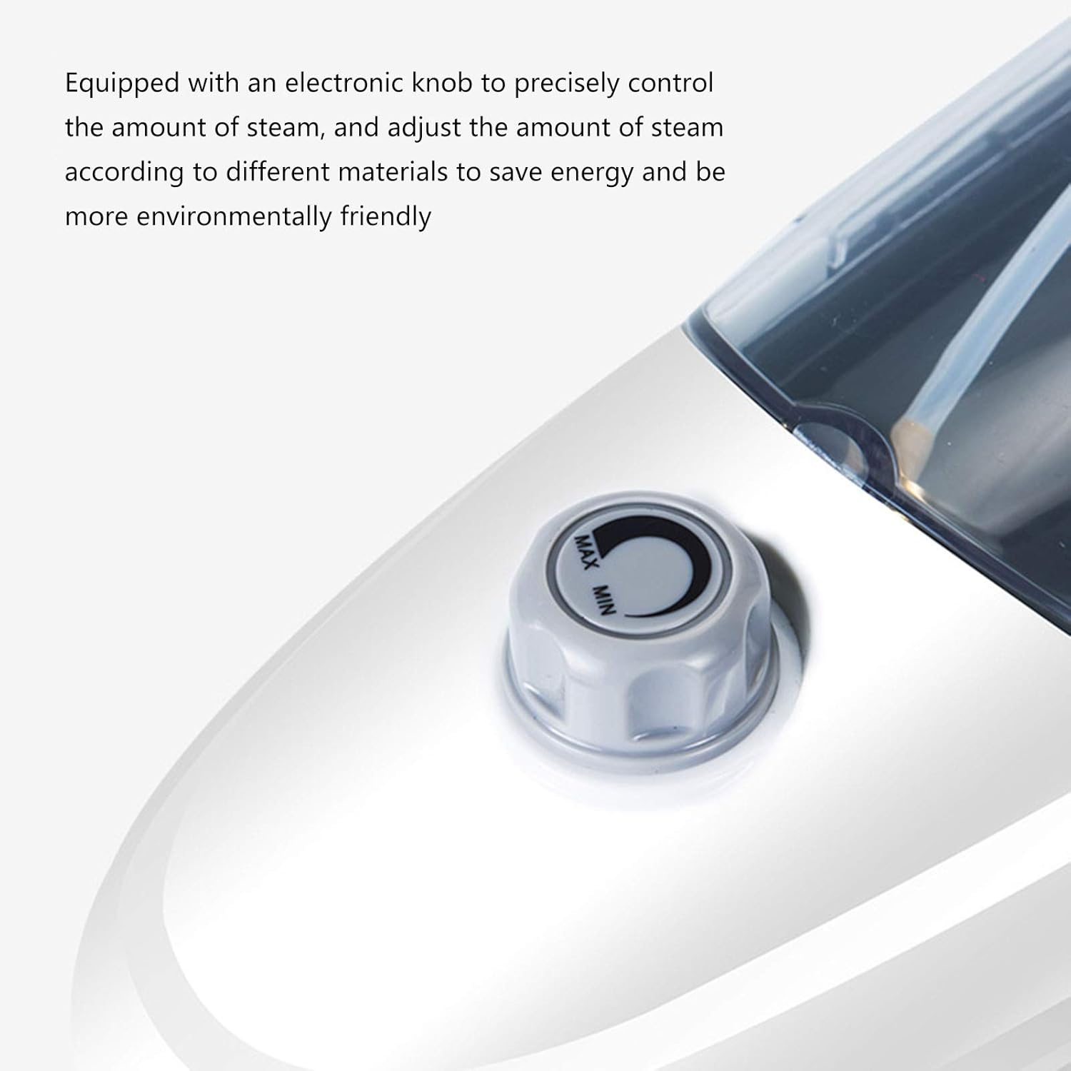 Steam Mop with 110°C High Temperature Steam 15S Heating Time Carpet Cleaner 6 Functions in 1 Steam Mop Environmentally Friendly Adjustable White (White)