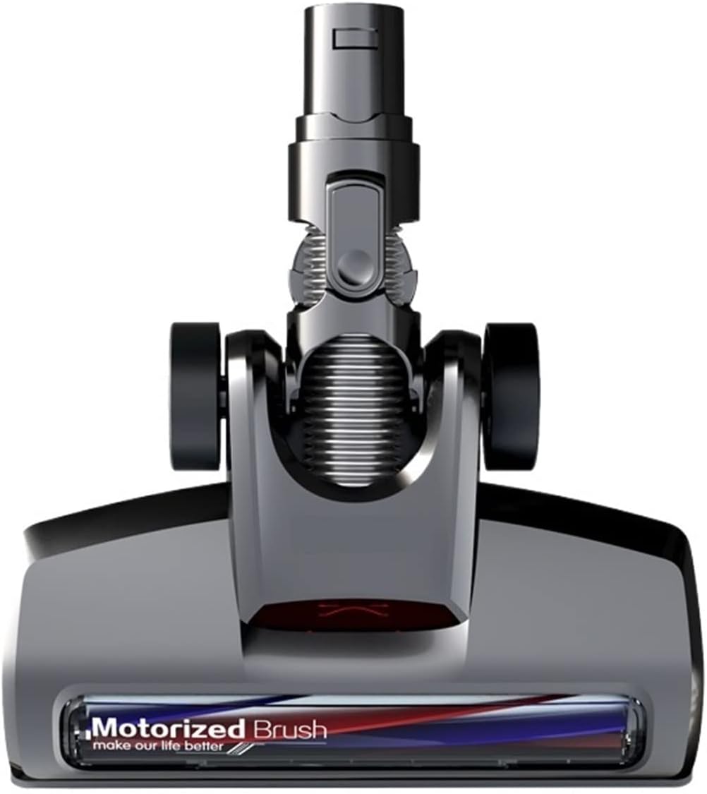 SteFik Black Professional Cleaning Head Motorized Head. Compatible for Dibea D18 Cordless Handheld Vacuum Cleaner Parts Replacement
