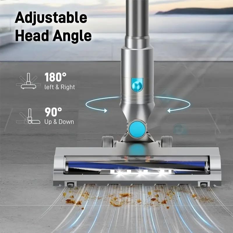 KIKETECH Cord Vacuum Cleaner Electric Brush, Blue