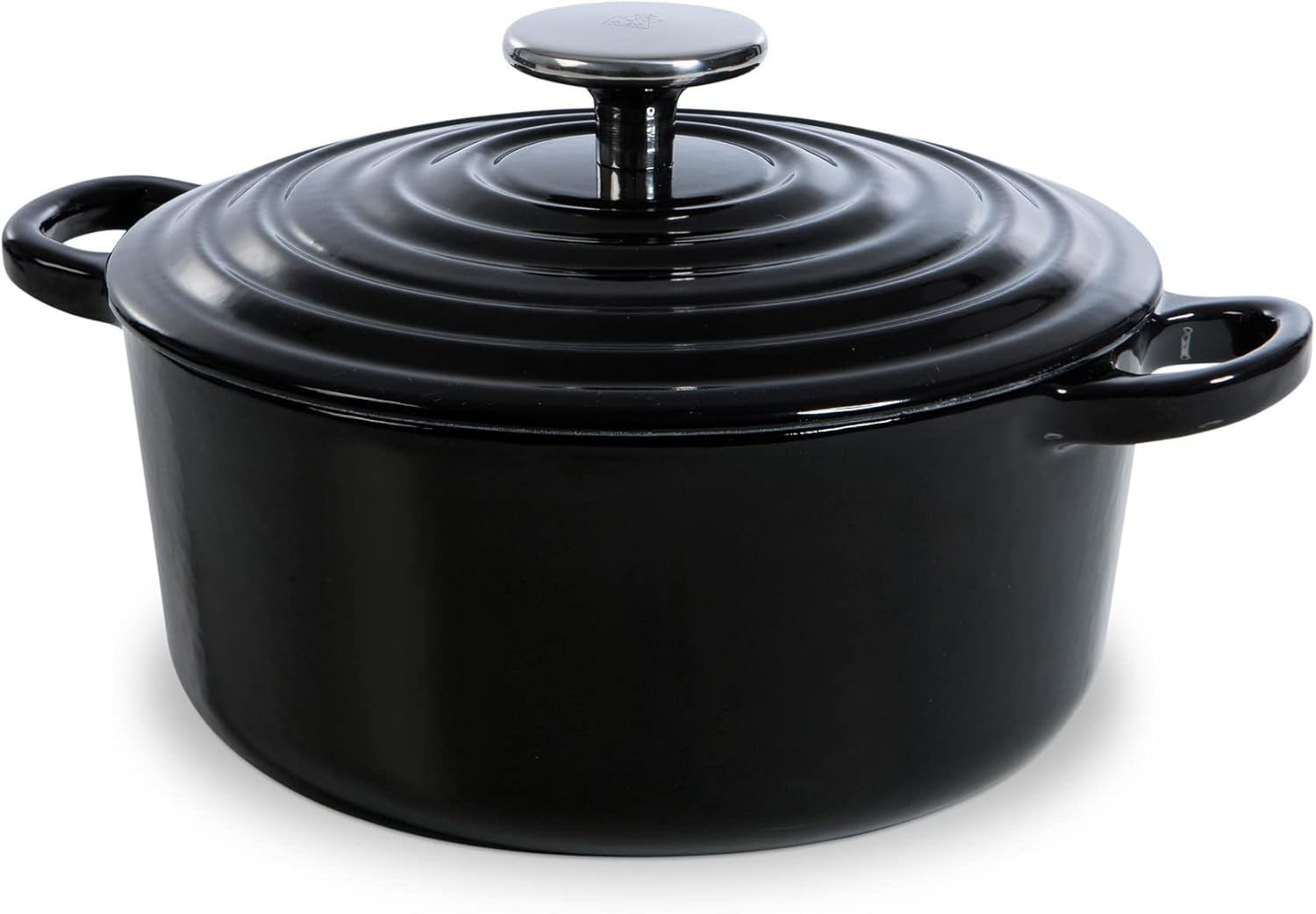 BK Cookware Bourgogne Enameled Cast Iron 2.6QT Dutch Oven, Jet Black