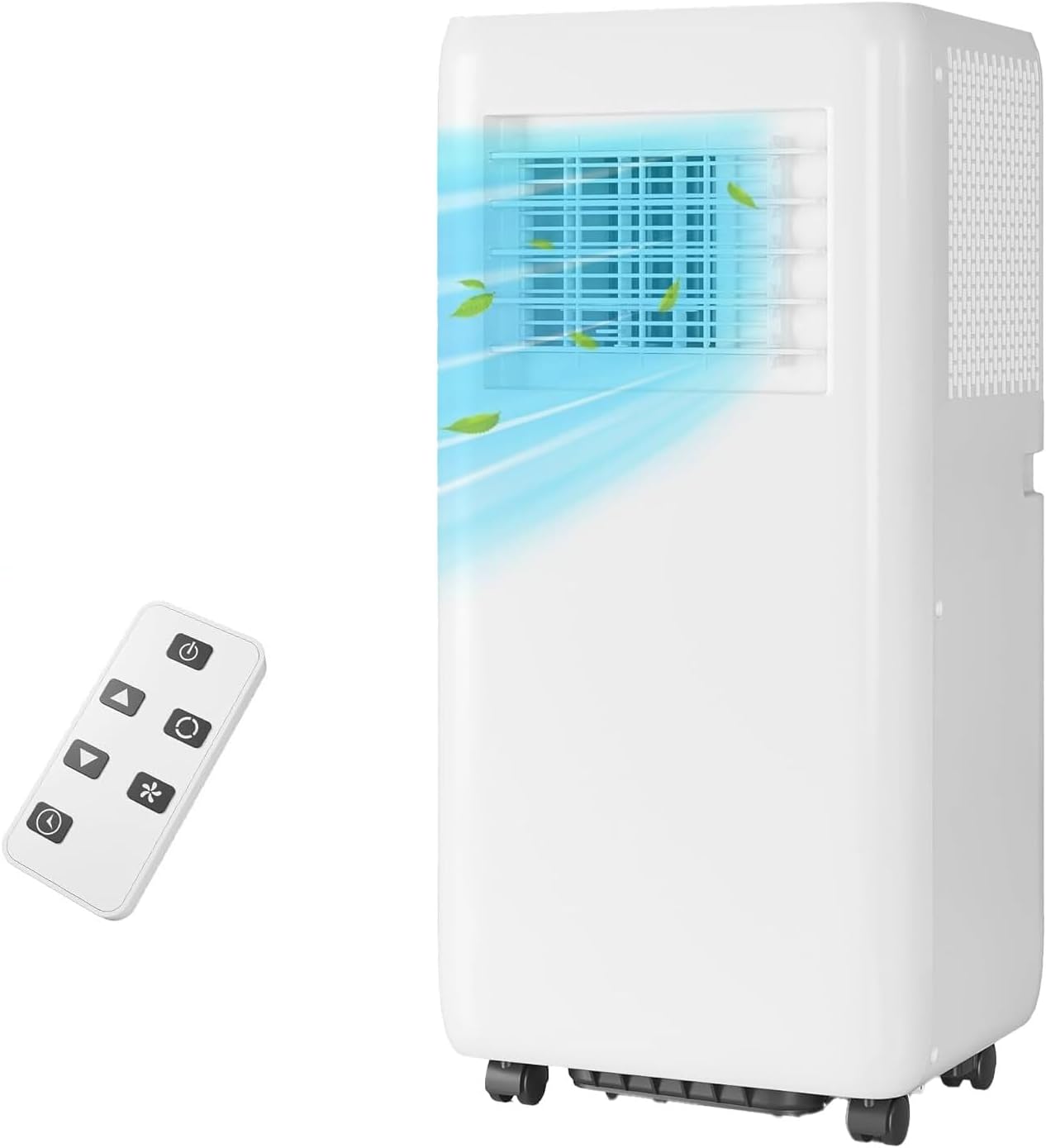 10000 BTU Portable Air Conditioner, 3-In-1 Smart AC Unit with Dehumidifier, Fan & Cooling, Cools Rooms Up to 450 Sq.Ft, Includes Remote Control, LED Display, Window Kit & Sleep Mode