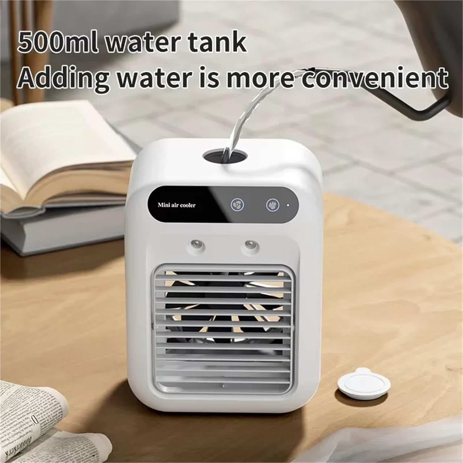 Portable Air Conditioner, Desktop Air Cooler Personal Portable Fan Air Cooler,Desktop Fan for Home Outdoors