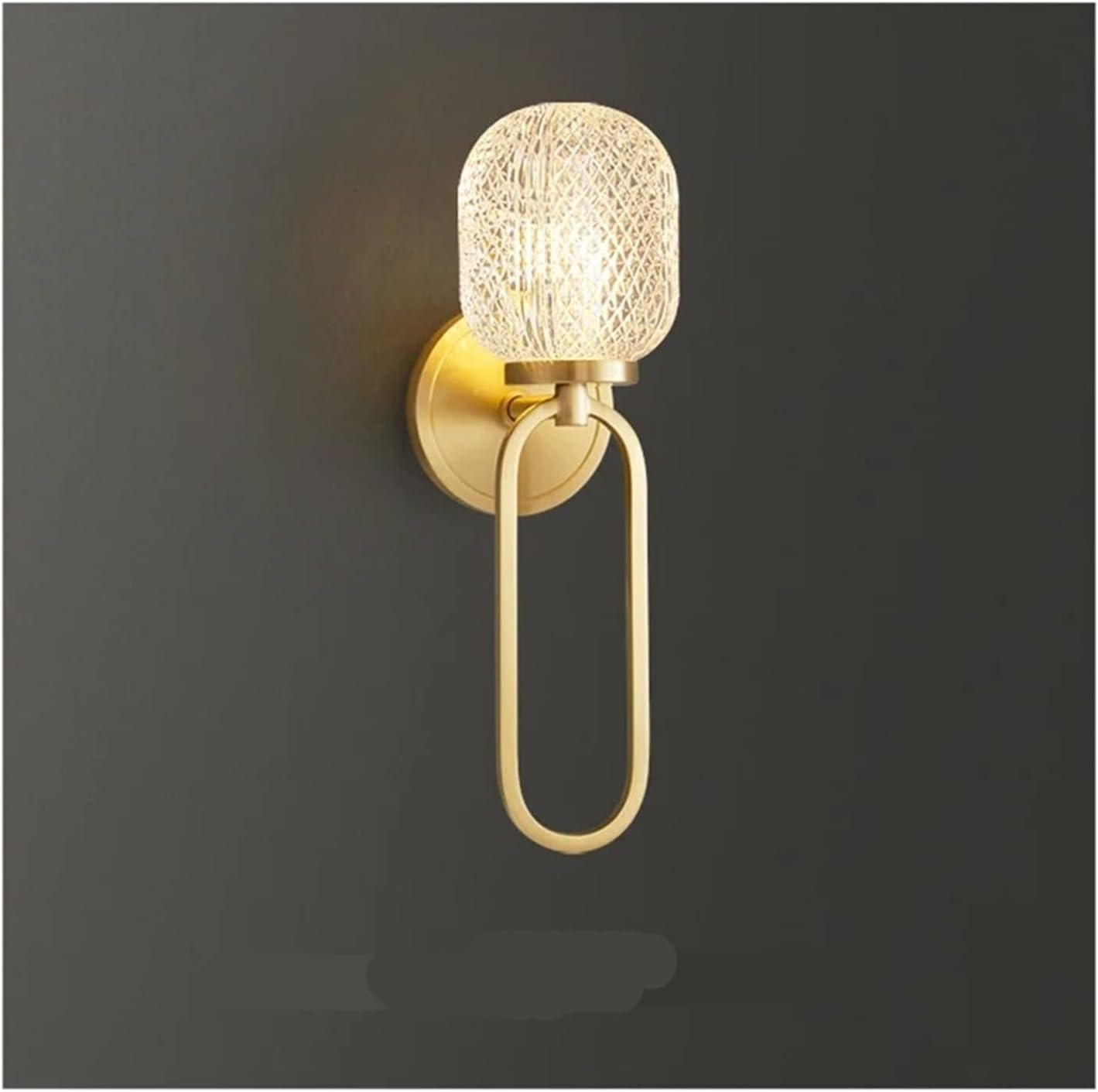 Modern Brass Wall Lamp LED Indoor Sconce Lighting Simple and Chic Creative Decor for Home Bedroom Bedside,Household