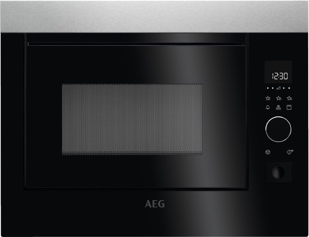AEG MBE2658D-M Integrated Microwave Oven (Internal, Combination Microwave, 26 L, 900 W, Touch, Black, Grey)