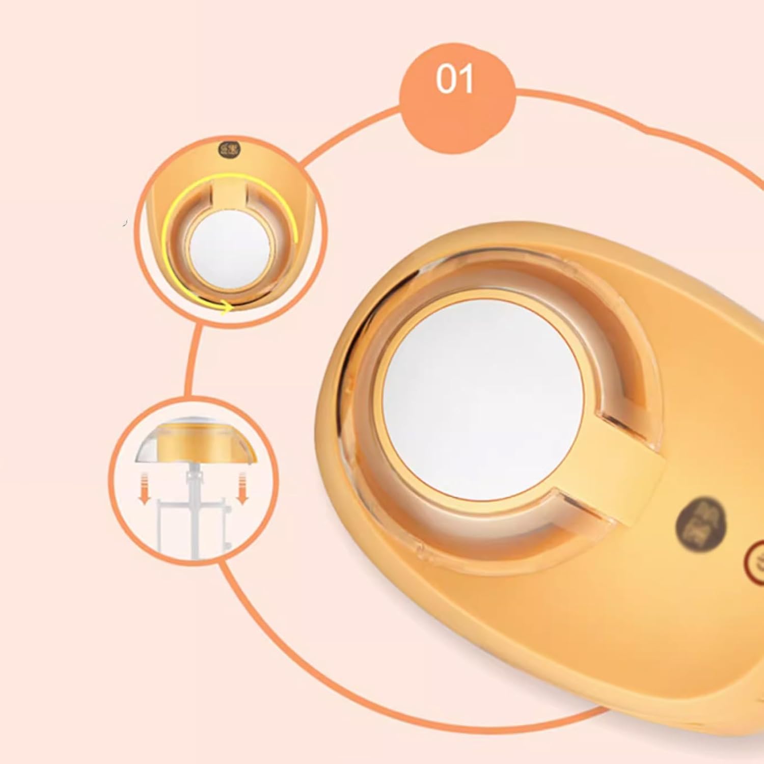 Ice Cream Maker 500ml Ice Cream Machine Household Small Multifunctional Ice Cream Powder Ice Cream Machine Fruit Fully Automatic Refrigeration Table Top Ice Cream Machine，Fun Kitchen Appliance ( Color