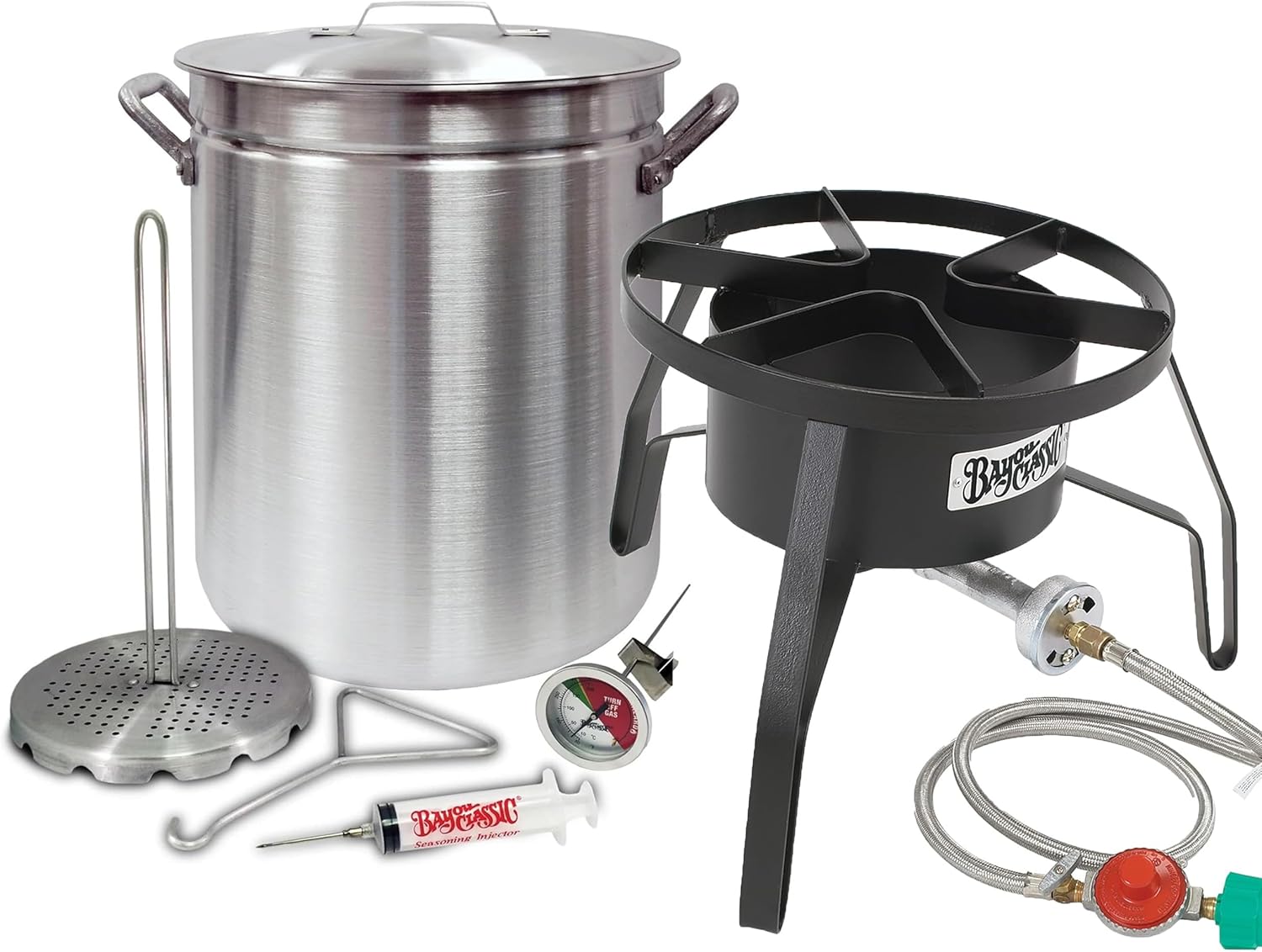 Oversized Turkey Deep Fryer Kit 42 Quart Aluminum 