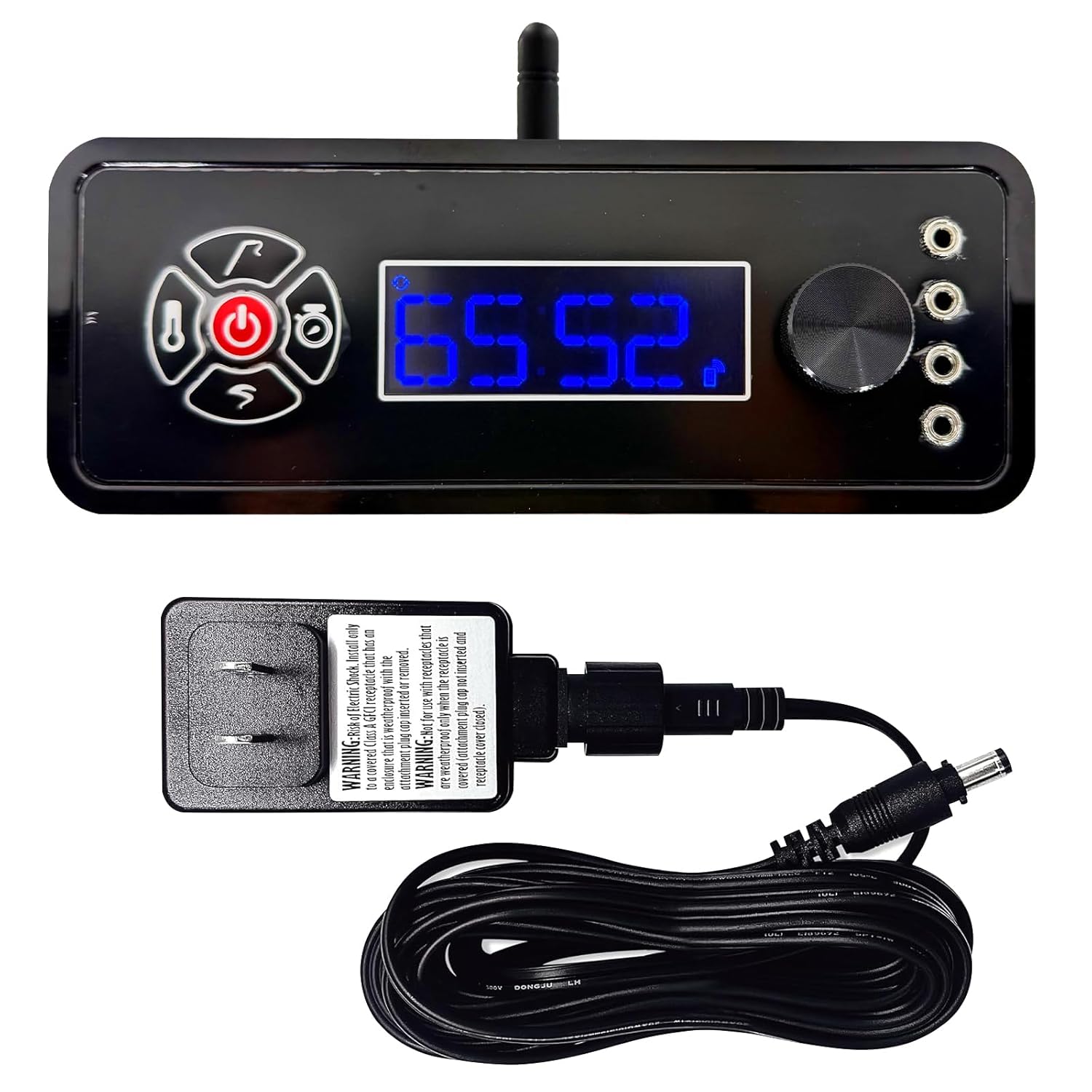 Upgraded Smart WiFi Replacement Controller/Control Board Kit with APP Control for Masterbuilt Gravity Series 560/800/1050 Digital Charcoal Grill + Smoker (MB20041220) with Splash-Proof Power Adapter