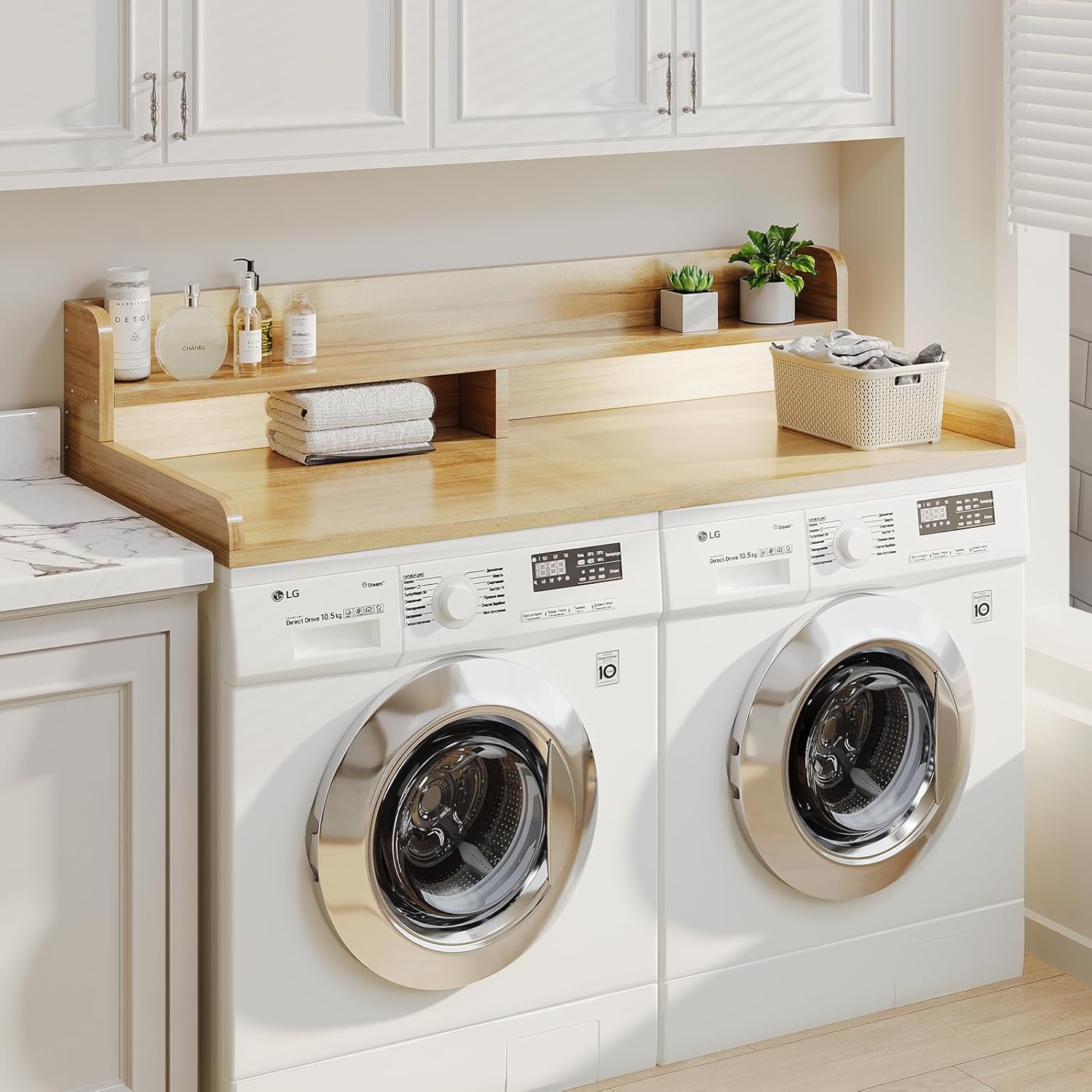 2-Tier Washer Dryer Countertop with 2.75