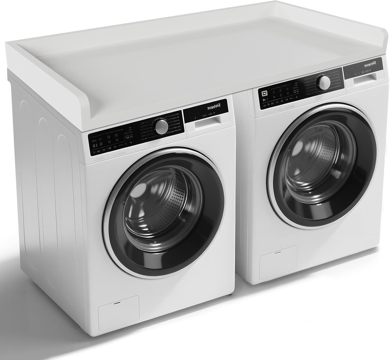 Dollate Washer Dryer Countertop with Edge, Laundry Room Shelf Topper for Washer & Dryer, 54