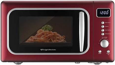 FRIGIDAIRE EMW788RETRO 0.7 cu. ft. Retro Microwave, Red-Silver
