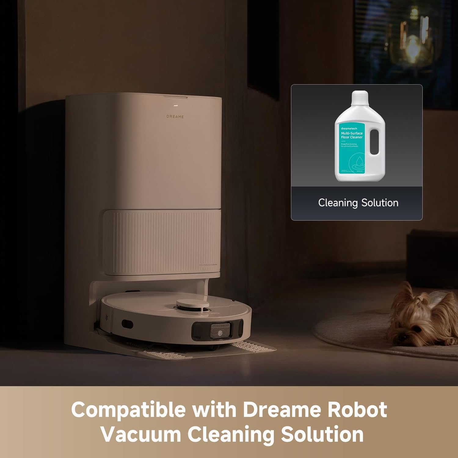 DREAME L40 Ultra Gen 2 Robot Vacuum Cleaner (White) and Automatic Cleaning Solution Dispenser Module