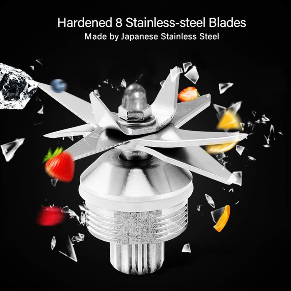 BioloMix Professional Countertop Blender Smoothie Mixer with 68Oz BPA Free Pitcher, Smart Timer And Pre Programed Peak 2200W Power Mixer With 8 Blades for Crushing Ice, Frozen Dessert