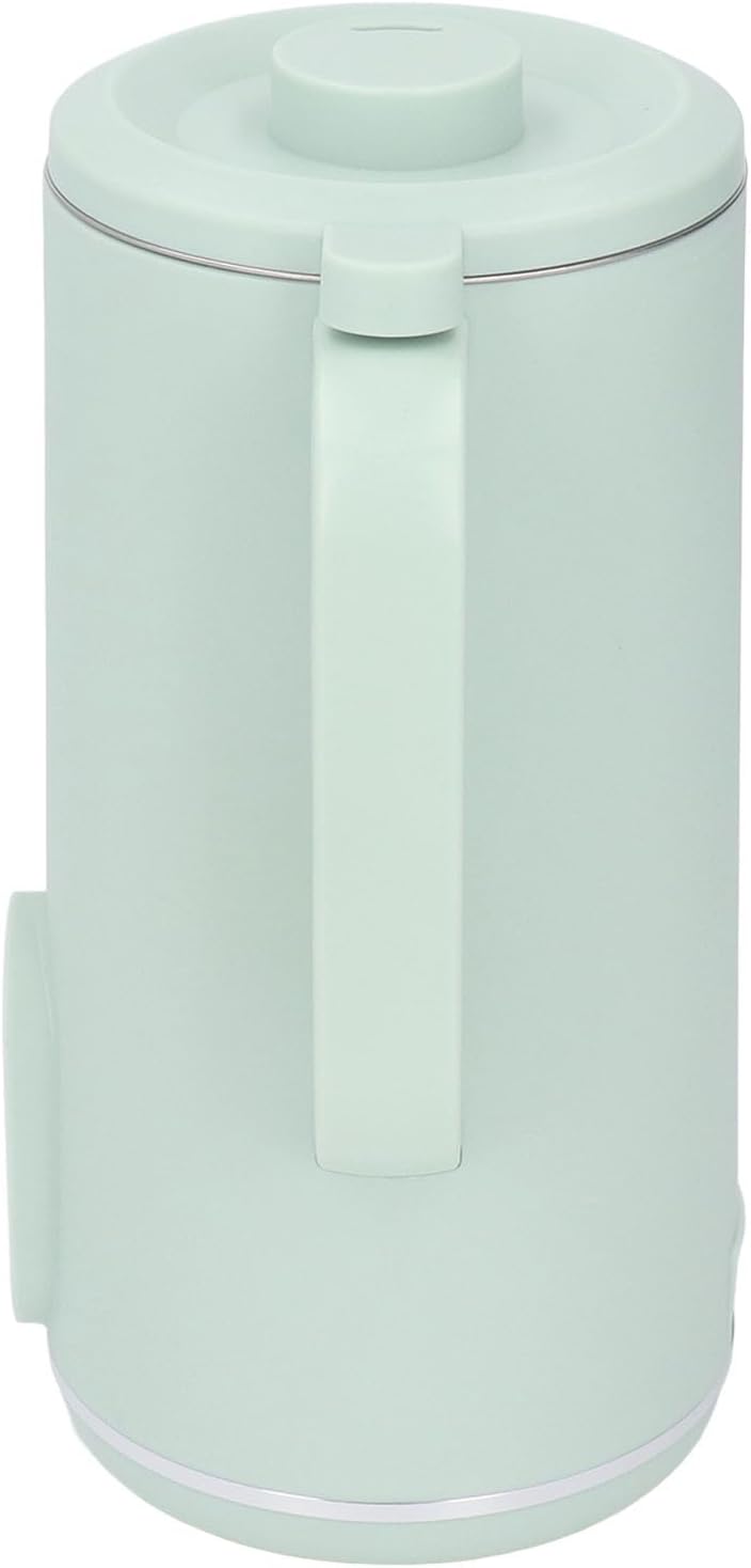 Akozon Akozon Intelligent MultiFunctional Soy Milk Blender Machine – Automatic Countertop Blender with 10 Leaf Stainless Steel Blades, Easy, and Temperature Control for (Green US Plug 110V)