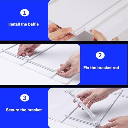 Central Air Conditioner Deflector -Wind Shield for Ceiling Vents, Anti-Direct Blow Baffle for Home/Hotel/Office