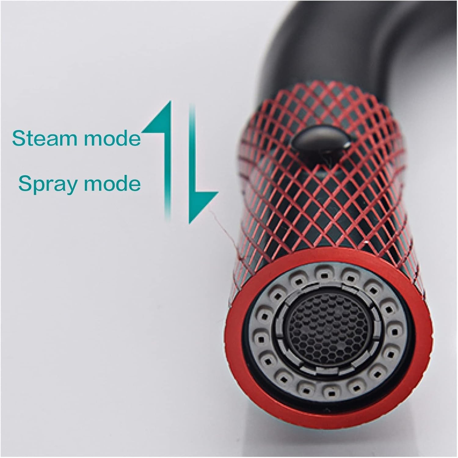 All Copper Casting Kitchen Faucet Dual-Mode Outlet Water Cooling and Heating Dual Control Single Handle Design Sink Faucet(Color:Black-Gold)