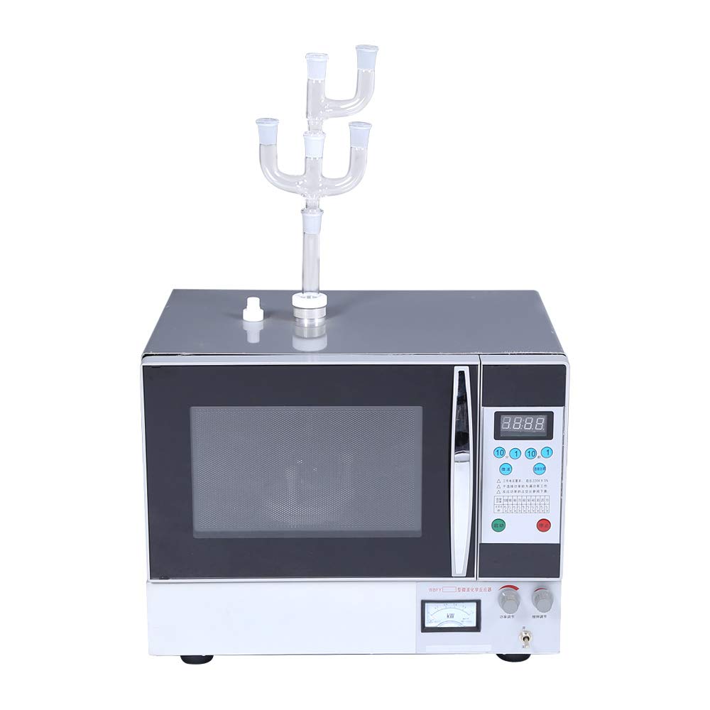 HNZXIB Lab Microwave Reactor WBFY205,Stainless Steel Chemical Continuous Microwave Radiation Oven 220V