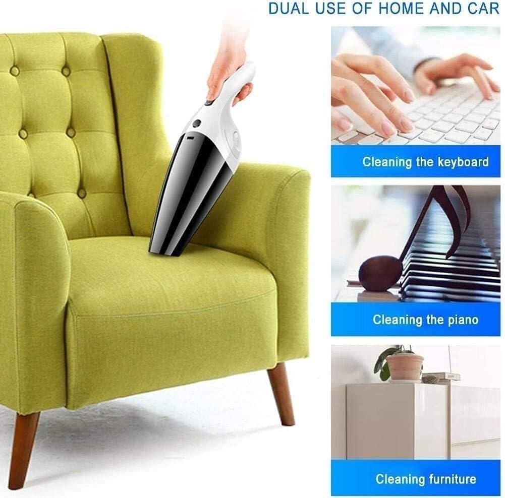 Handheld Vacuum Cordless, Handheld Vacuum Cordless, Portable Hand Vacuum Cleaner, Rechargeable, Powerful Cyclonic Suction, Very Suitable for Home, Office, Car Cleaning and Pet Hair