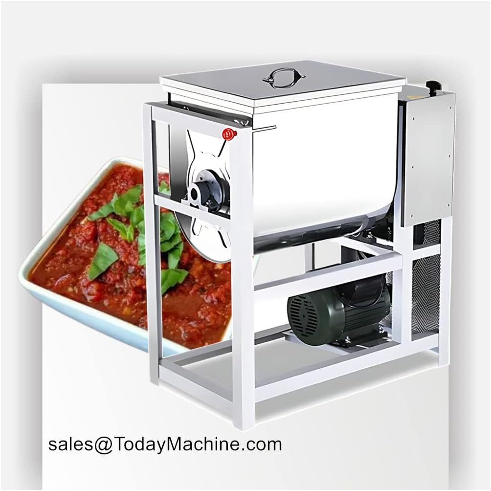 Stainless Steel Blender Flour Spice Feed Seasoner Food Horizontal Ribbon Mixer