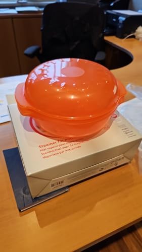 Wpro STM006 C00332003 Universal Steamer for Microwave-Orange