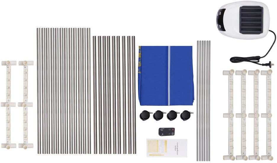 Portable Clothes Dryer, 1500W Clothes Dryer Machine with Timer, Travel Portable Laundry Drying Wardrobe, Electric Clothes Drying Rack and Dryer for Travel, Apartments, Home