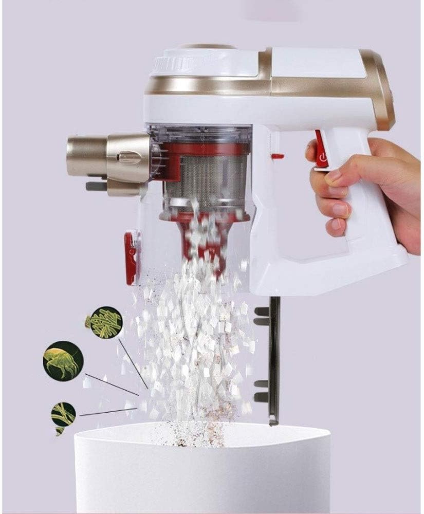 Hand Held Vacuum, Cordless Vacuum Cleaner, 9KPa Powerful Suction Stick and Handheld Light Weight Bagless 0.6L Large-Capacity Dust Cup Vacuum Ideal for Hard Floor Carpet for Home (Color : C)