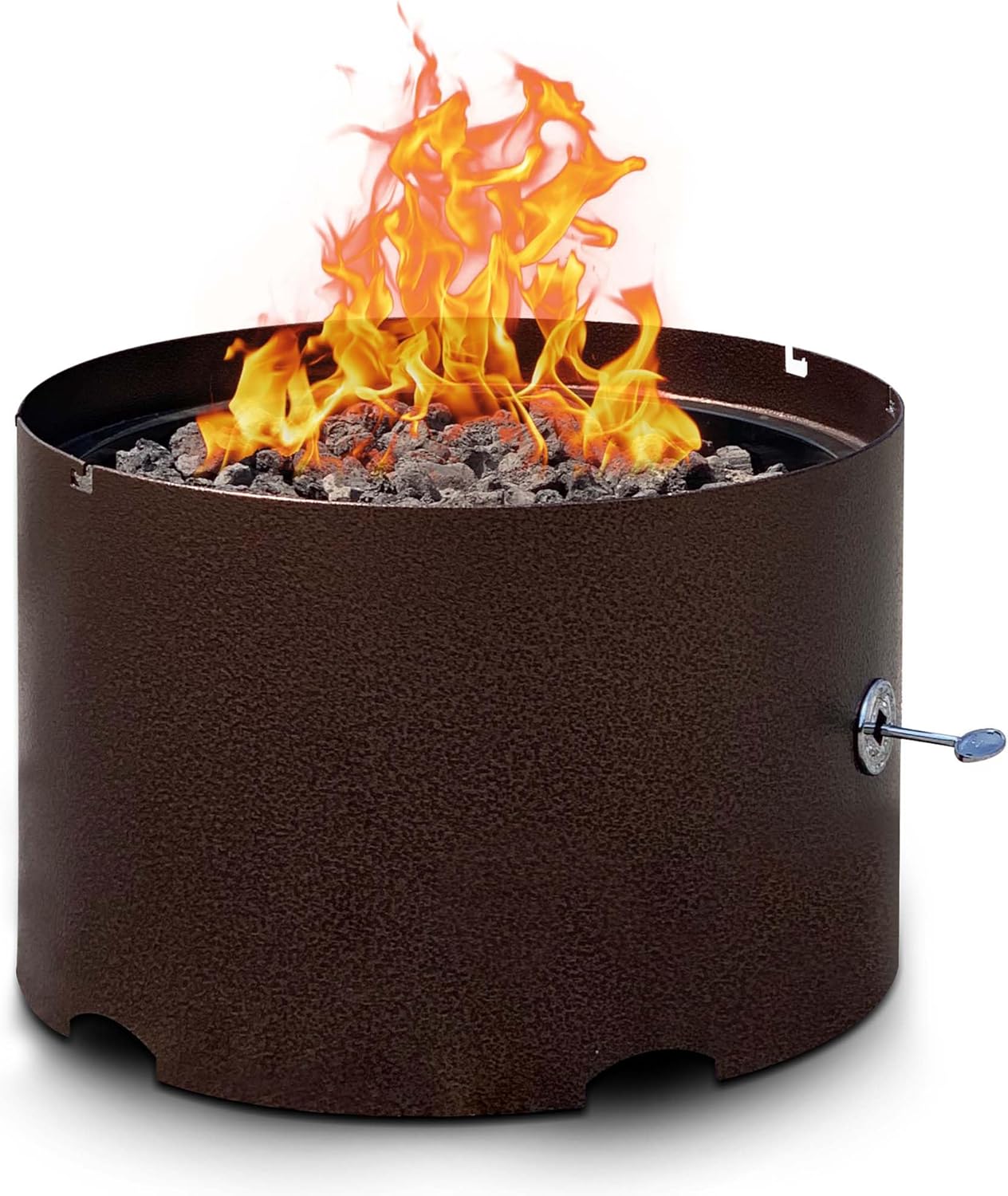 Heavy-Duty Propane (LP) Fire Pit - 20” Solid Steel Firepit with Lid - Portable Fire Pit for Outdoor Recreation - Camping, Fishing, Hunting, Anywhere You Want a Portable fire Feature!