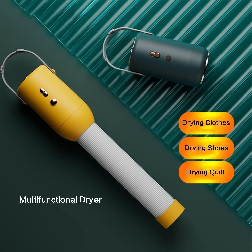 Portable Clothes Dryer Mini/Compact Dryer for Apartment RV Travel Fast-Drying Machine with 2 Gear Adjustable clothes dryers(Yellow)