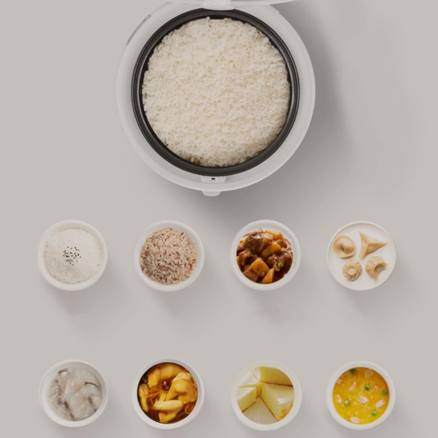 Rice Cooker Fully Automatic Electric Rice Cooker Small Kitchen Appliances Removable Non Stick Rice Pot 2l Large Capacity Suitable for 1-4 People