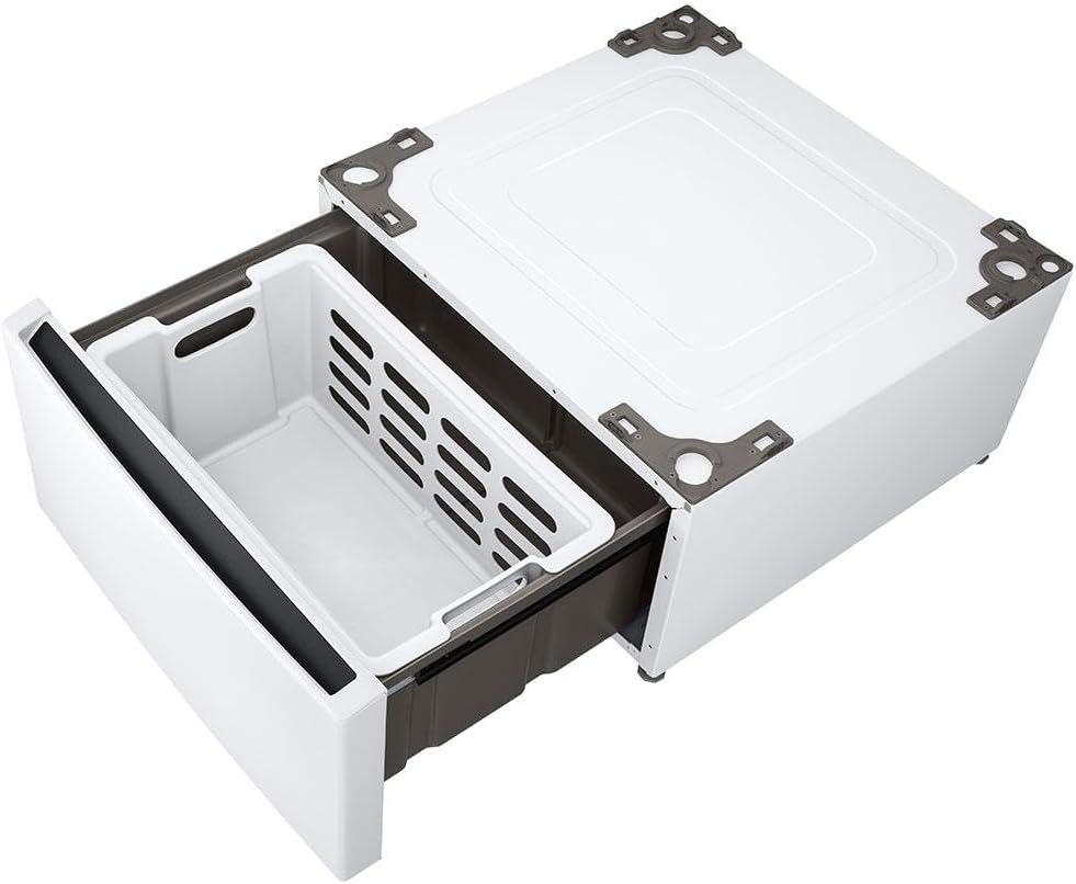 LG WDP6W 27 inch White Laundry Pedestal with Storage Drawer