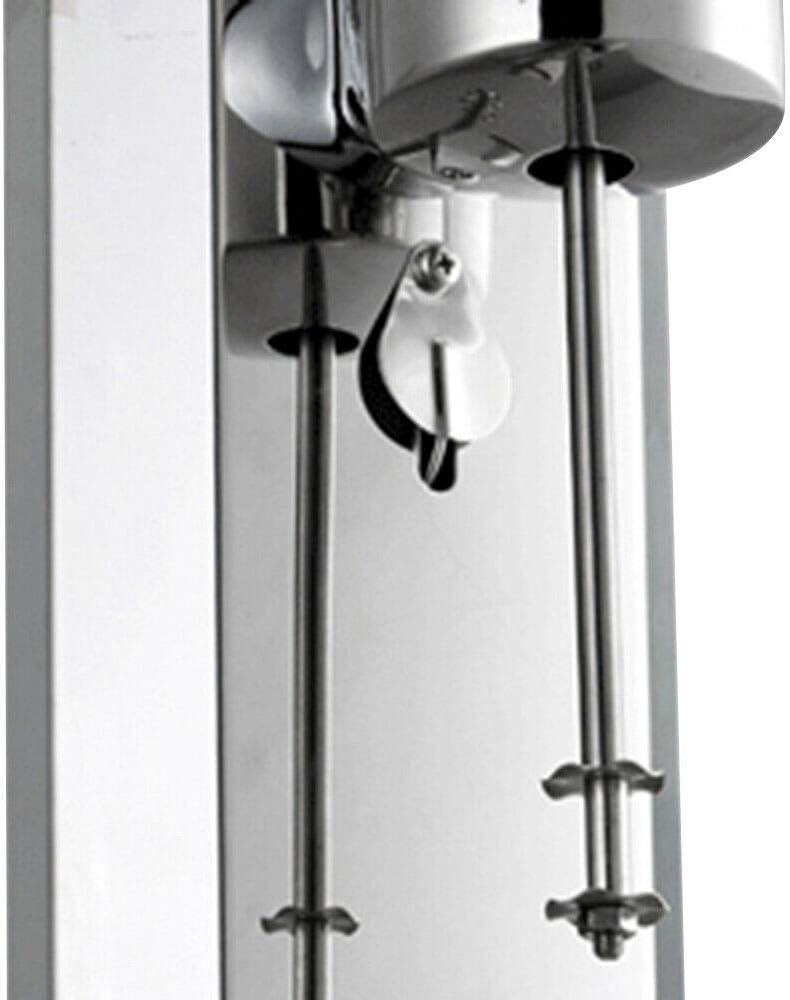 Commercial Electric Milkshake Maker, Stainless Steel Milk Shake Machine Cocktail Tea Drink Mixer Smoothie Malt Blender 18000RMP (Double Head)