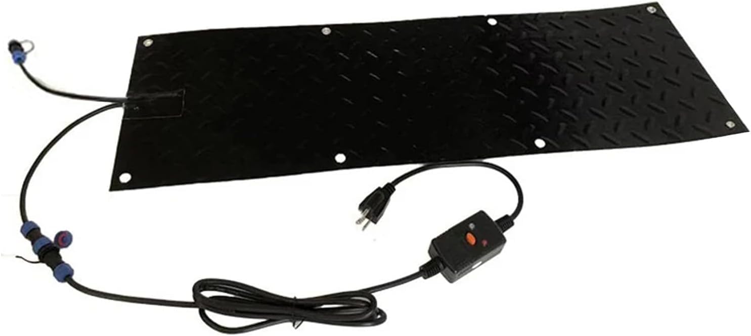 Heated Snow Melting Mats for Entrances - 1/2/3/4/5 pcs Outdoor Mats, Now Winter Removal, No-Slip Stair Heating Electric Snow Melting Mats for Winter Snow Removal(1 Pcs,30x90cm/12x36in)