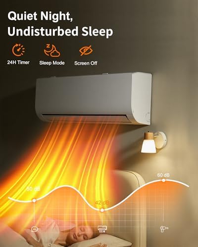 Energy-Efficient 230 V Mini Split Air Conditioner Inverter Heat Pump - 12000 BTU, Ductless Wall Mounted Precharged 17 SEER2 AC Unit with Installation Kit, Cool Up to 750 sq.ft