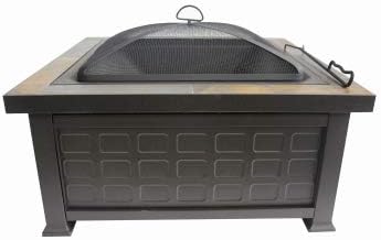 30 in. Wood Burning Fire Pit, Brown